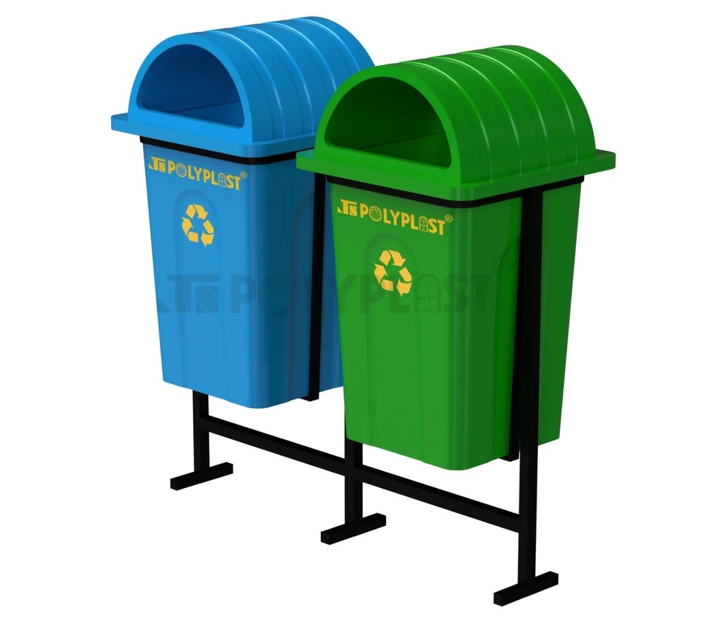50L Open Storage Plastic Waste Bin Set - Capacity: 50 L Ltr