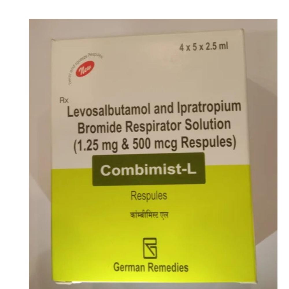Combimist-L Levosalbutamol + Ipratropium Respules 2.5ml