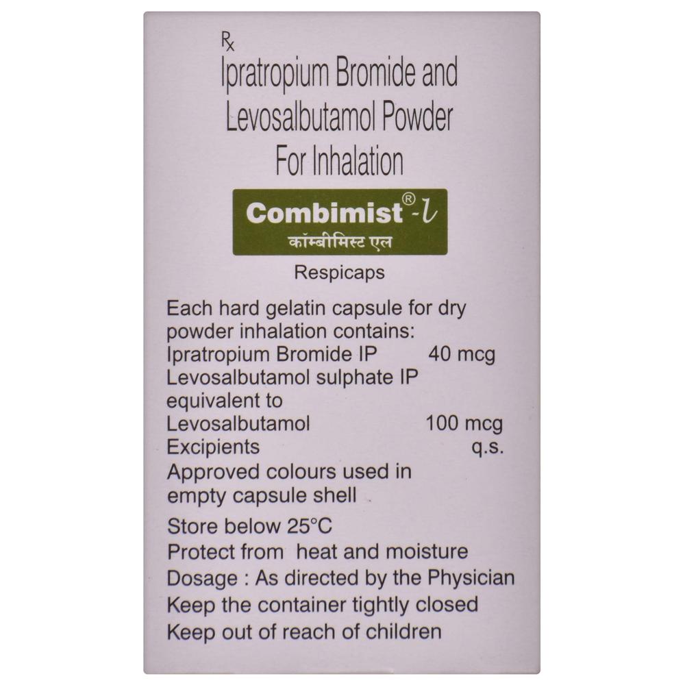 Combimist-L Levosalbutamol + Ipratropium Respicap