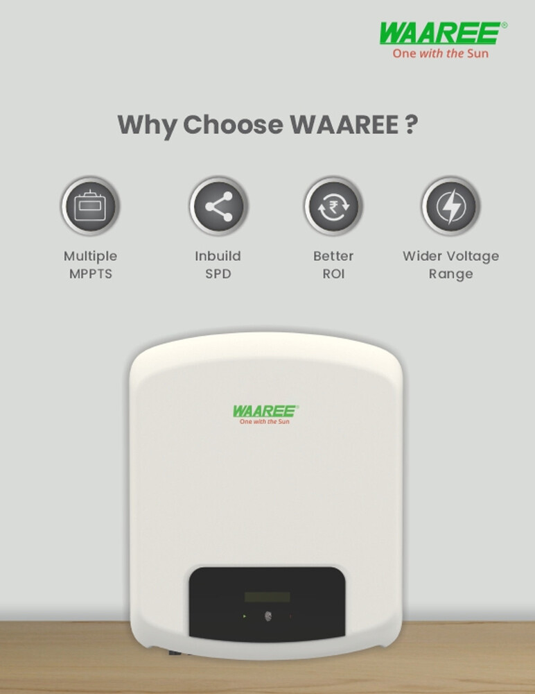 Waaree 5kw Single Phase On Grid Inverter - Application: Home
