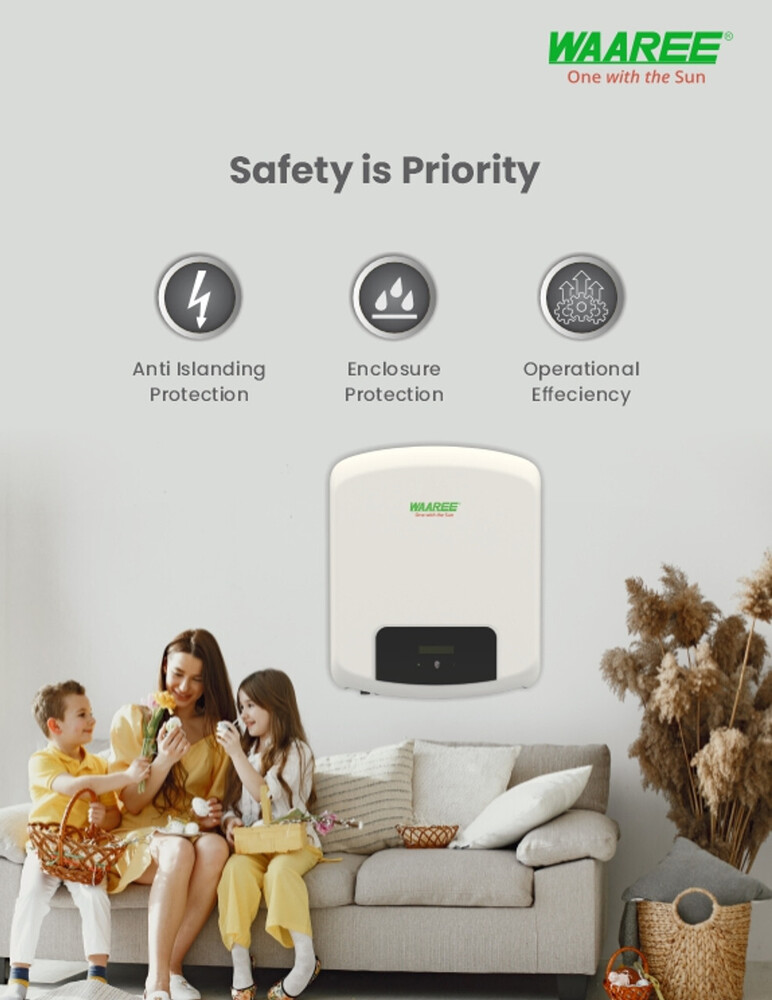 Waaree 3.3 Kw On Grid Inverter - Application: Home