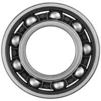 6010 Deep Groove Ball Bearing - Color: Silver
