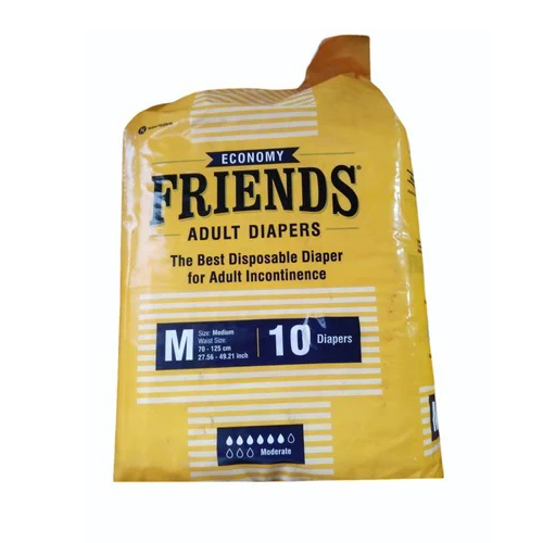 Friends Adult Diapers - Color: White