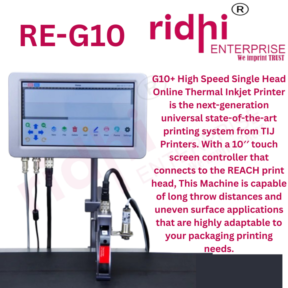 Ridhi G10 Online Batch Coding Printer - Features: High Quality