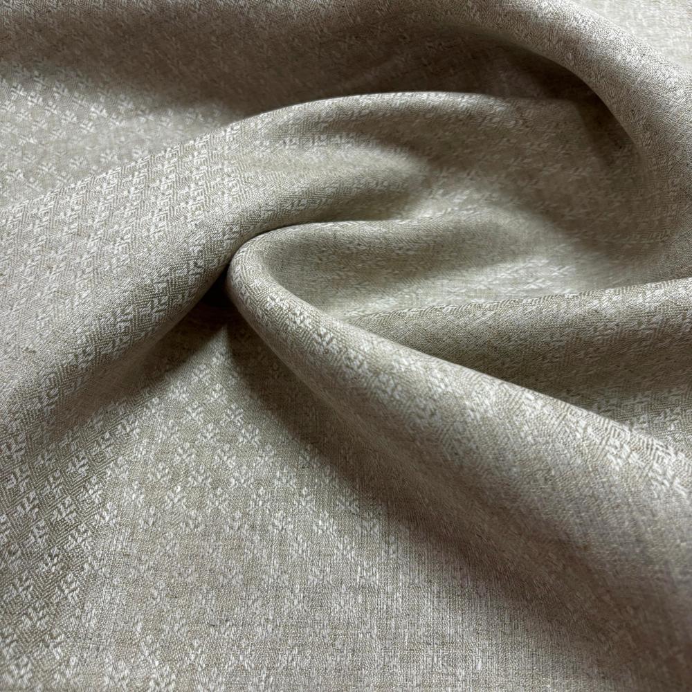 60 Lea Pure Linen natural shade Dobby Fabric