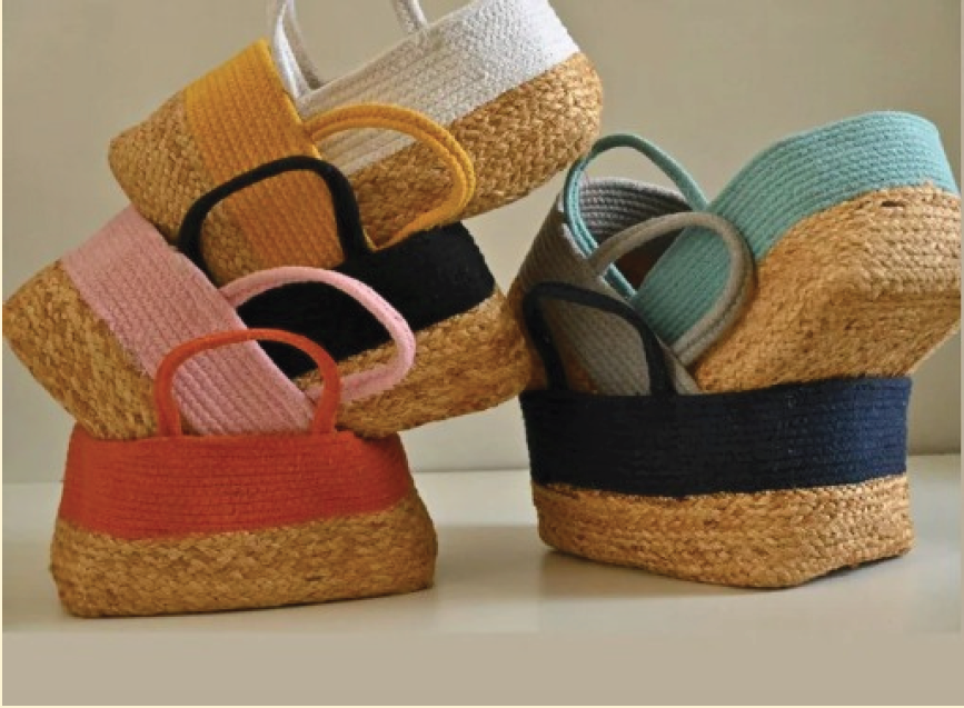 Brown Multi Utility Decorative Basket - Depth: 4 Inch (In)