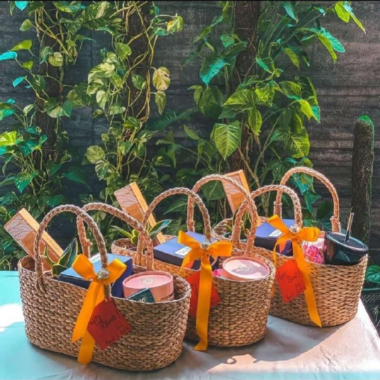 Brown Multi Utility Decorative Basket - Depth: 4 Inch (In)