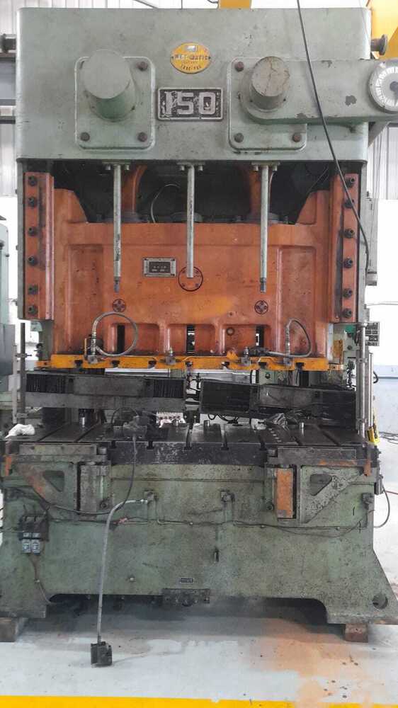 1745 AMADA C FRAME DOUBLE CRANK PRESS - 150 Ton Capacity 203.2mm Stroke 400mm Die Height 90mm Adjustment 4050 SPM | Precision Engineering Tool
