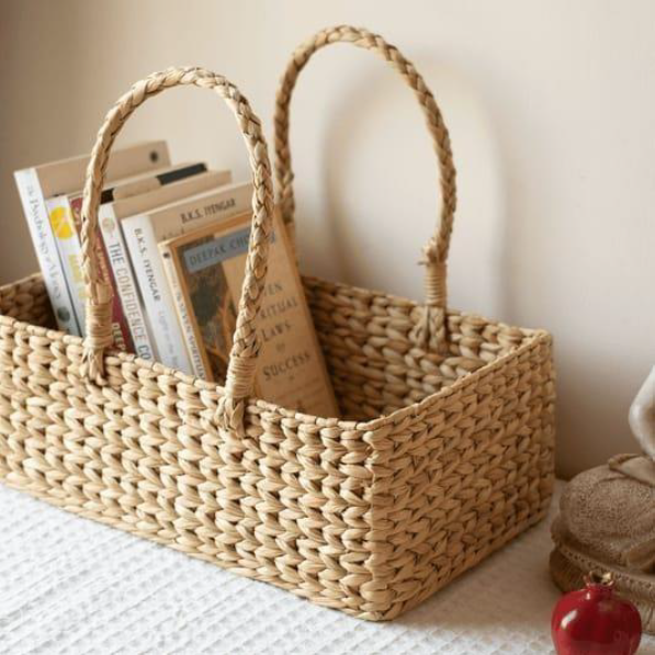 Handmade Sabai Grass Casserole | Multipurpose Sabai Basket With Lid 8*3 Inches - Feature: Eco-friendly