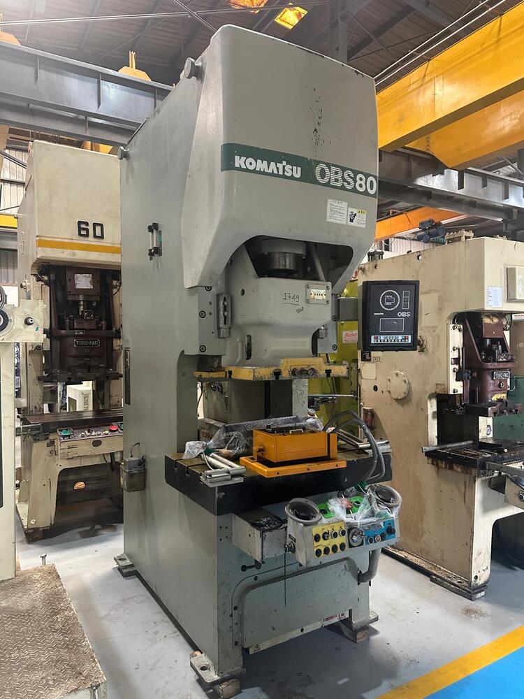 1749 Komatsu C Frame Single Crank Press - Color: Gray