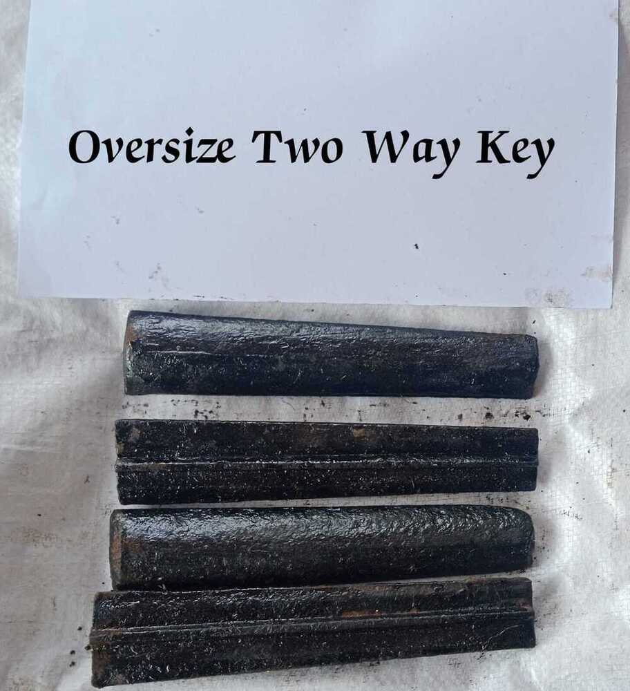 Two Way Key - Steel Sleeper Fitting, Black Color, T-405(m) Compliance, Includes Loose Jaws, Available In Oversize And Special Variants