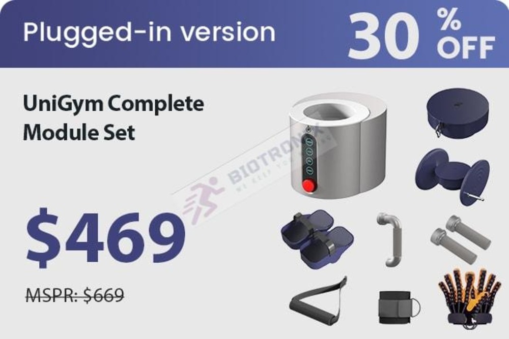 Compact UniGym Rehab Trainer for Arms and Legs