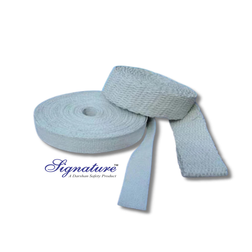 Ceramic Fiber Insulation Tapes - Woven Ceramic Fiber Roll Tape, Custom Dimensions, Thermal Insulation For High-temperature Gasketing And Heat Shielding