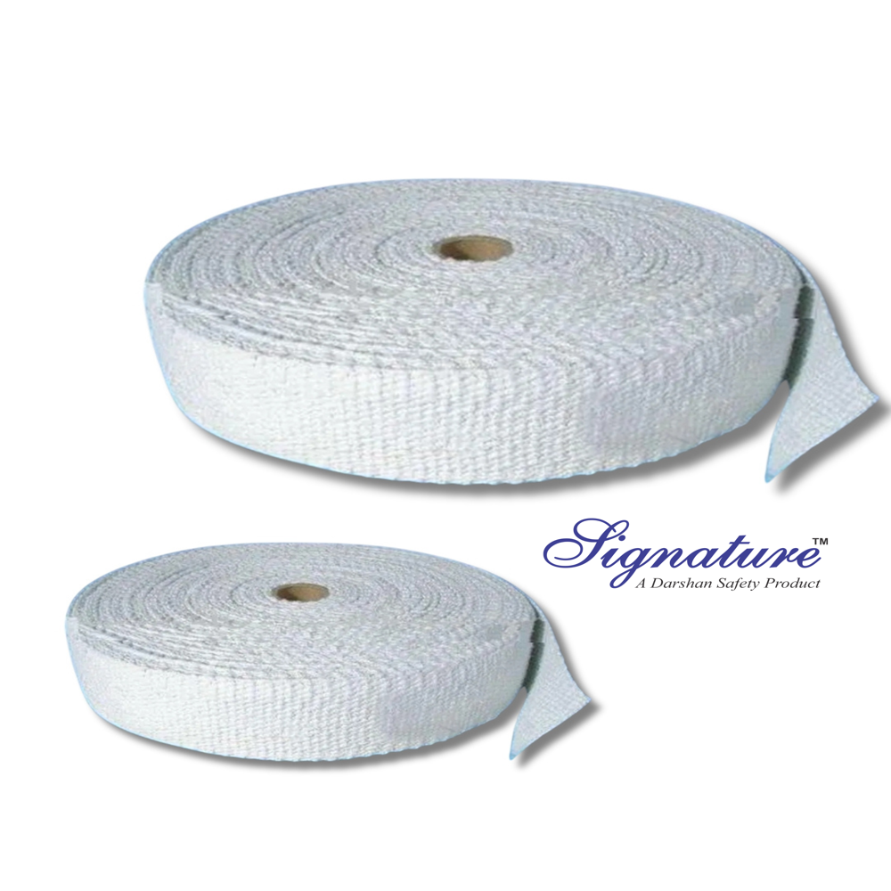 Ceramic Fiber Insulation Tapes - Woven Ceramic Fiber Roll Tape, Custom Dimensions, Thermal Insulation For High-temperature Gasketing And Heat Shielding