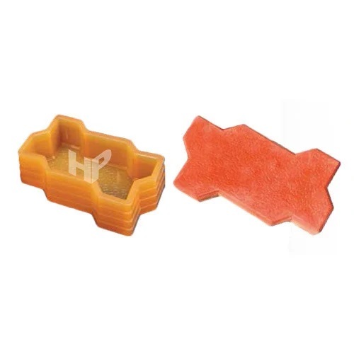 Zig-Zag Unipaver Mould - Color: Orange