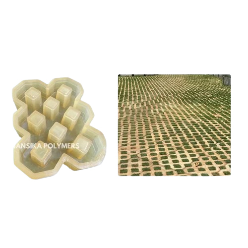 Grass Paver Mould - Color: White