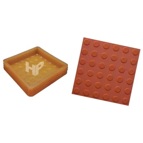 Dots Square Paver Mould - Color: White