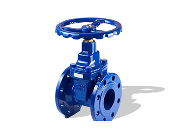 Knife Edge Gate Valve - Cast Iron, Medium Pressure, Blue | Pneumatic Operation, Round Design, Robust Sealing For Water Media Applications
