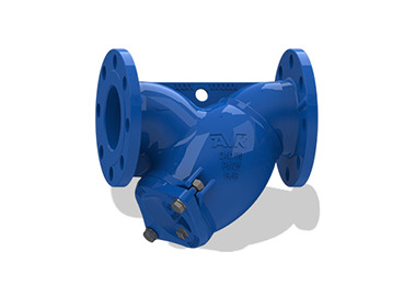 Cast Iron Y Type Strainer Valve - Color: Blue