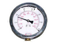 Micro Pressure Gauge - Dial Material: Glass