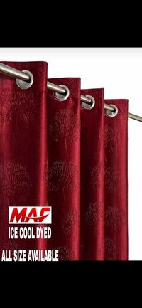 Ice crush plain Punching Curtain polyester fabric