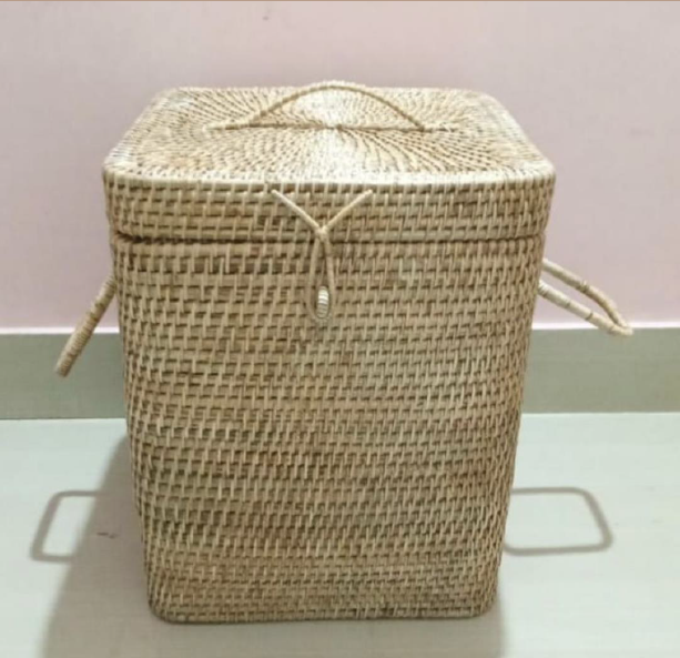 Large Handmade Sabai Grass Laundry basket with Handles 20*16 inches