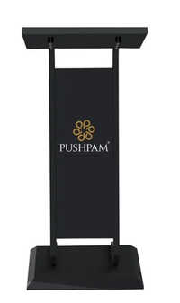 Metal Podium Stand - Color: Black