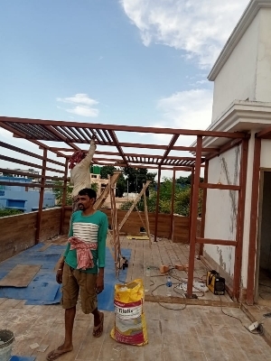 Glass pergola