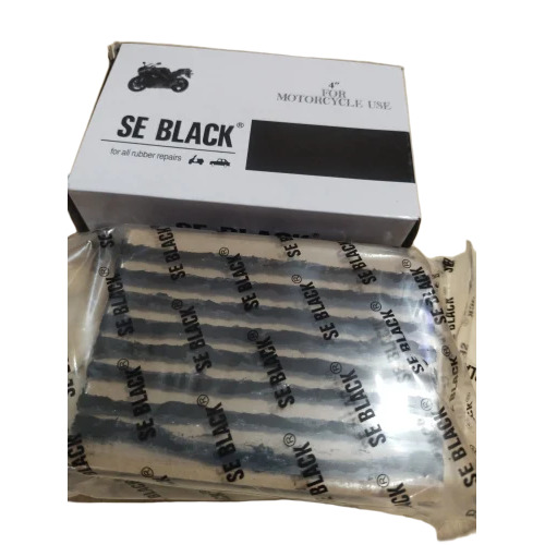 Se Black 80 Tubeless Tyre Repair Seal Strips - Dimension (L*W*H): 3 Inch (Spiral Probe) Inch (In)
