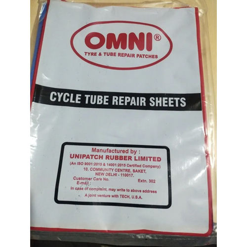 Cycle Tube Repair Sheet - Color: Red