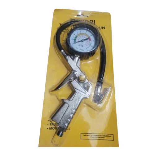 Air Pressure Inflator Gauge Kit - Color: Silver