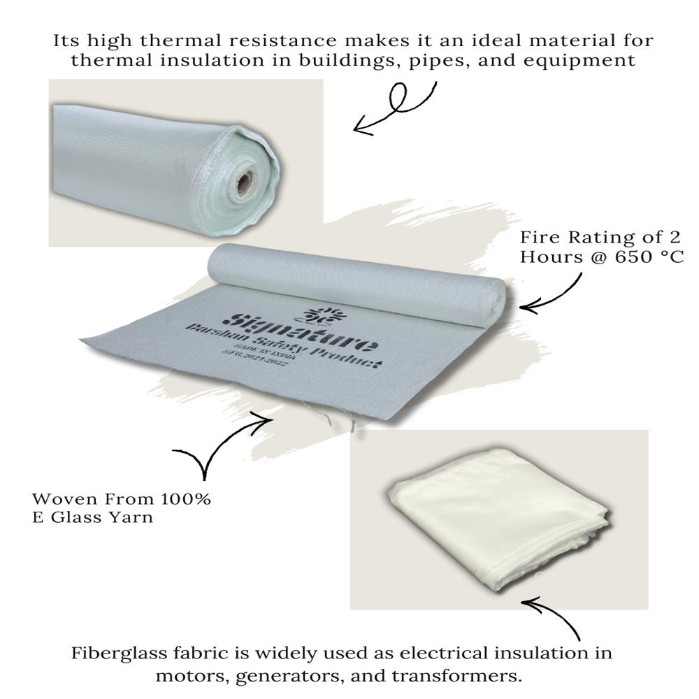 Fiberglass Fabrics - Application: I Textile Machine I Boiler I Pipe Lines I Power Stations I Ships For Thermal Insulation I Fire Protection