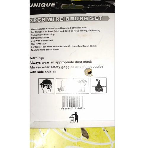 Tyre Cleaning Brush - Warranty: 6 Months