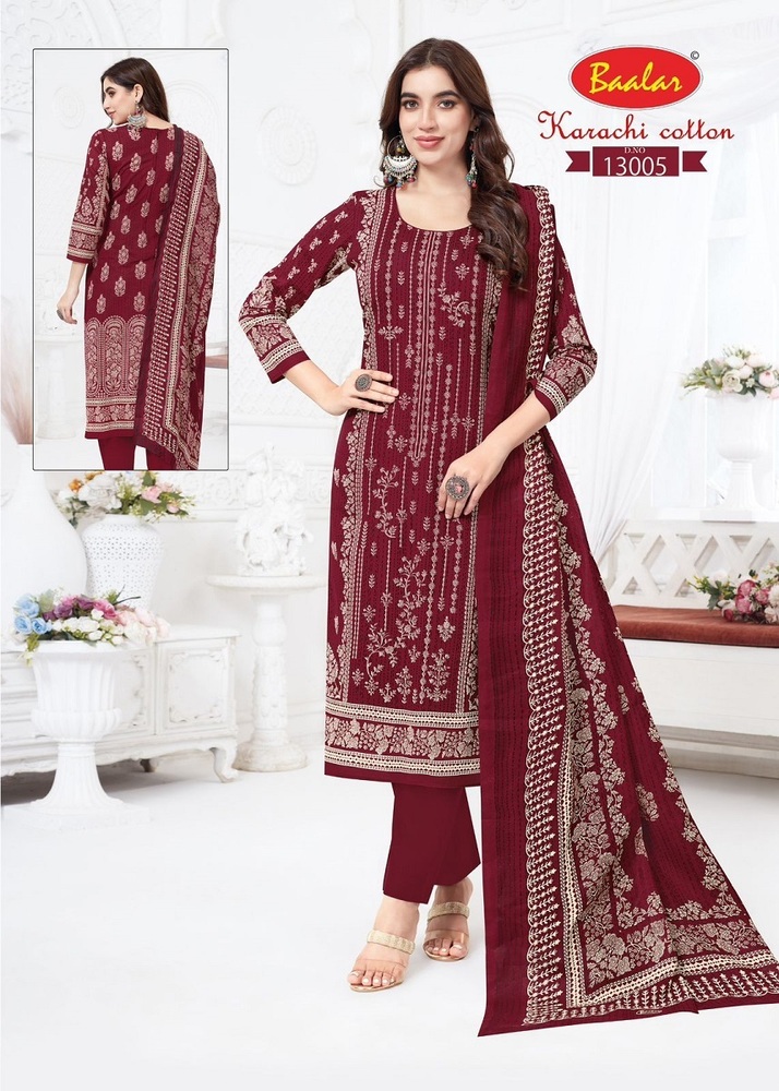 Baalar Karachi Vol-13 a Dress Material