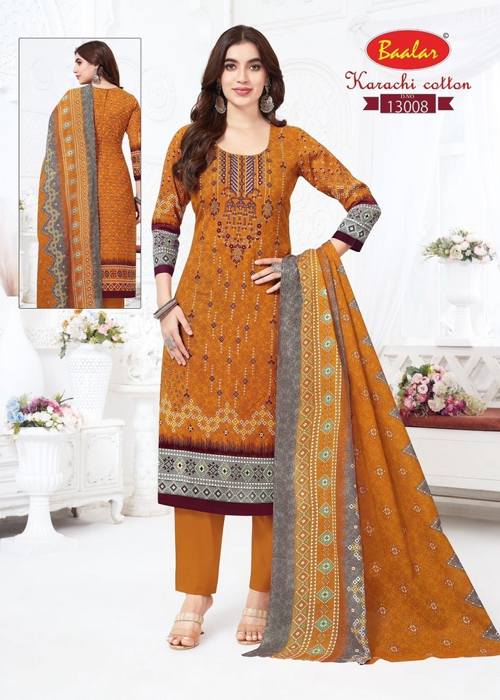 Baalar Karachi Vol-13  Dress Material