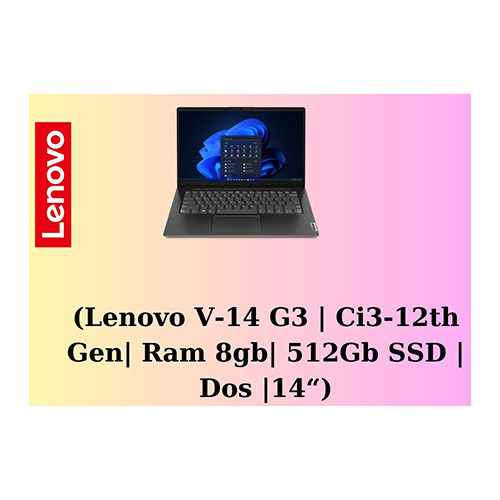 Lenovo V 14 Laptop - Hard Drive Capacity: 512 Gb Ssd Gigabyte (Gb)