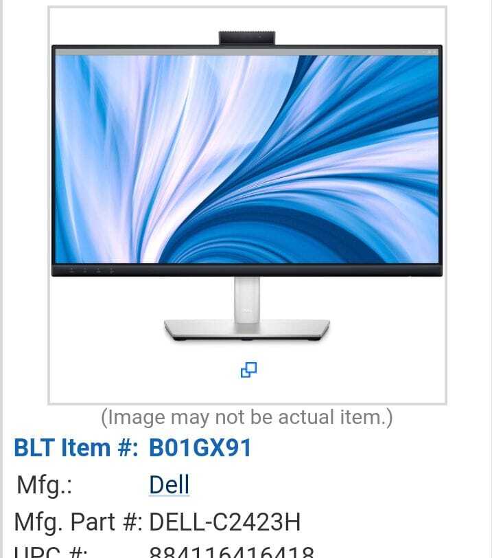 Dell-C2423H Dell Monito - Warranty Period: 1 Year
