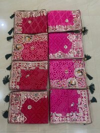 Jaipuri Bandhej With Original Gotta Saree - Color: Multicolor