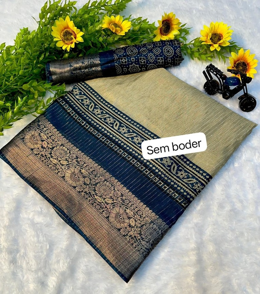 Ajrakh Digital Printed Sarees - Bust Size: 44 Inch (In)