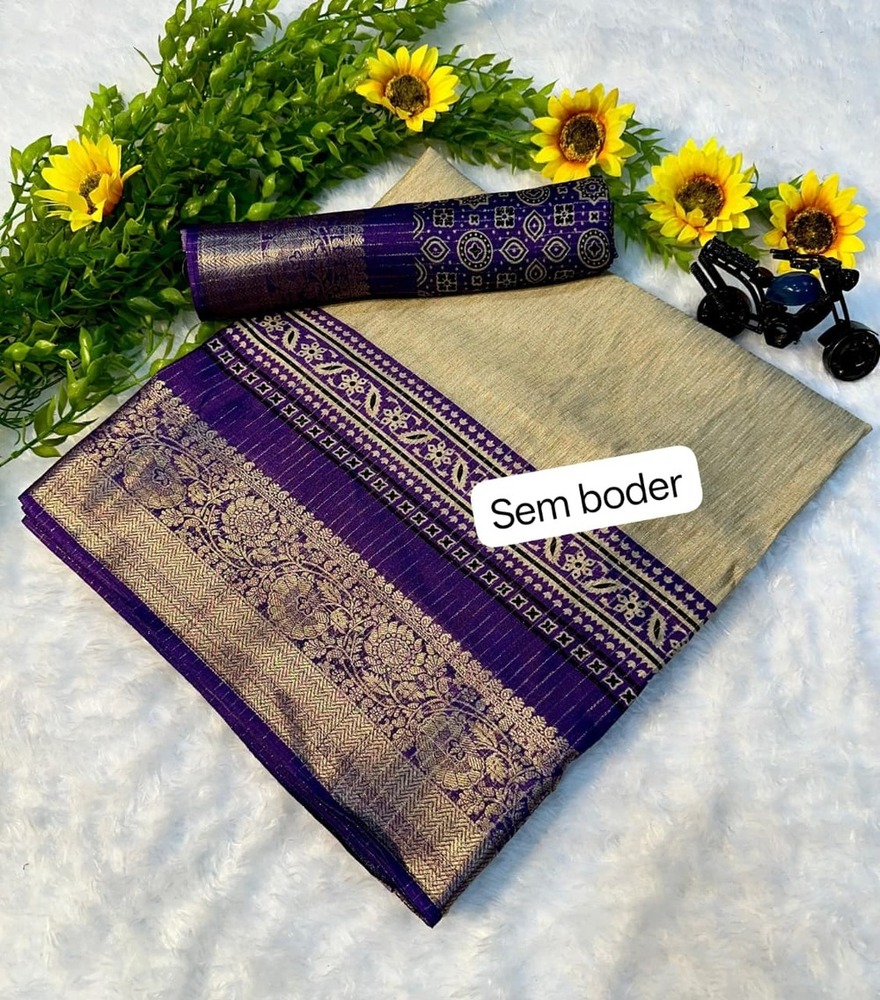 Ajrakh Digital Printed Sarees - Bust Size: 44 Inch (In)