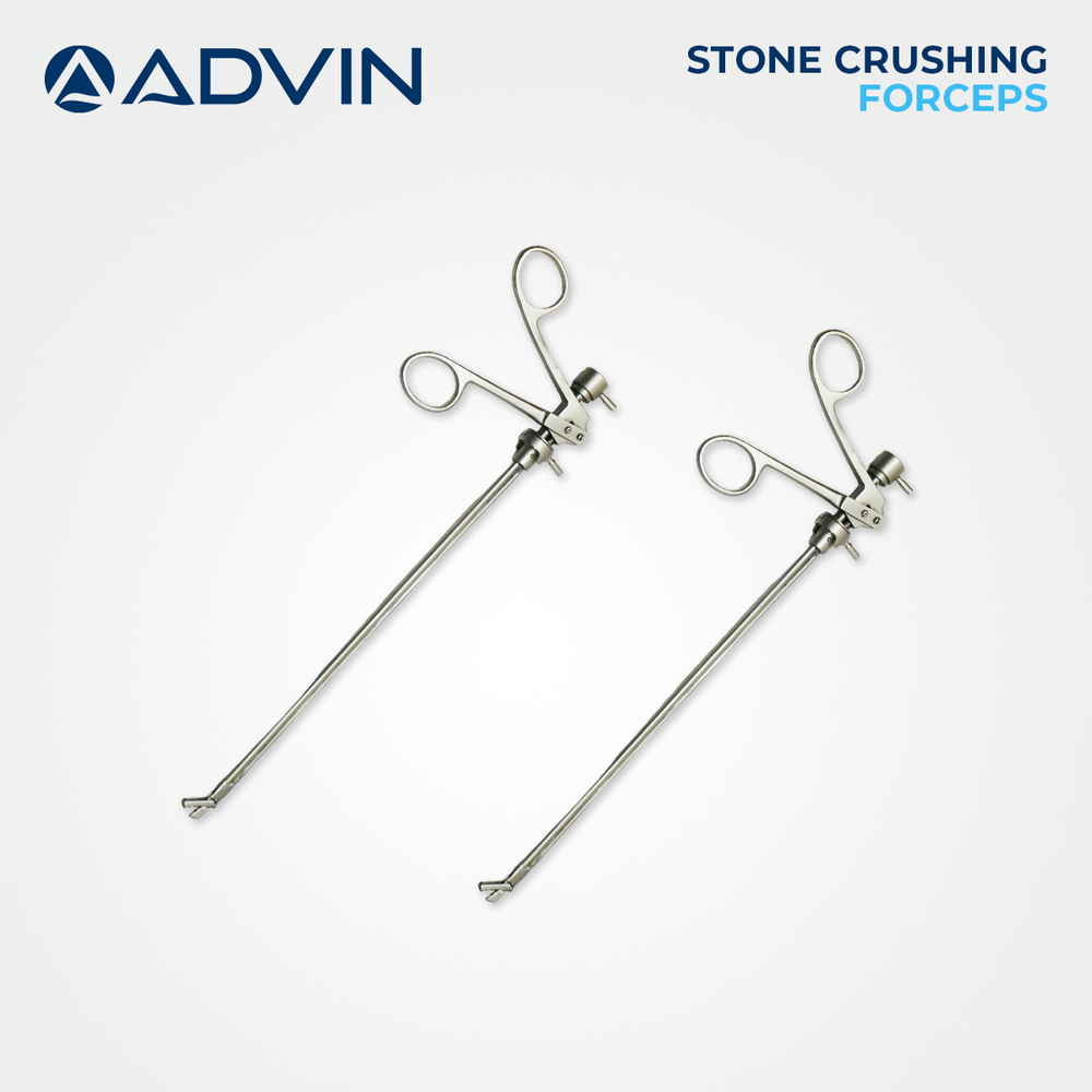 Stone Removal Surgery Forceps - Stainless Steel, 16-18 Cm, Silver | Ergonomic Handle, Corrosion Resistant, Fine Tips, Autoclavable