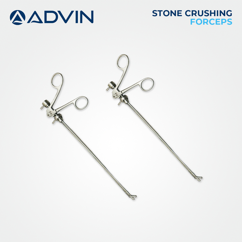Stone Removal Surgery Forceps - Stainless Steel, 16-18 Cm, Silver | Ergonomic Handle, Corrosion Resistant, Fine Tips, Autoclavable