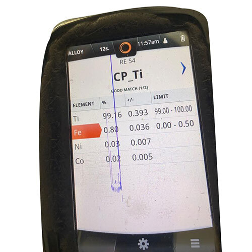 Commercially Pure Titanium Scrap - Color: Silver