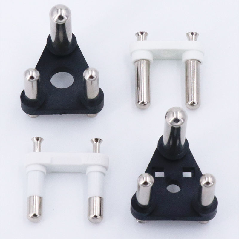 4.8mm 2 Pin 3 Pin Hollow Empty Brass Round Schuko Insert Screw - Application: Industrial