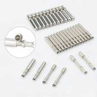 Customized Brass Hollow Plug Pin - Color: Silver