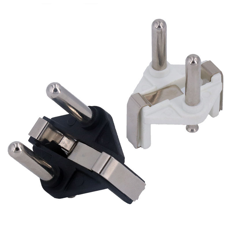 4.8Mm Turkey Plug Inserts With Hollow Solid Brass Pins - Color: Black & White