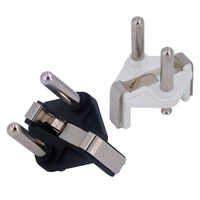 4.8mm Turkey Plug Inserts With Hollow Solid Brass Pins - Color: Black & White