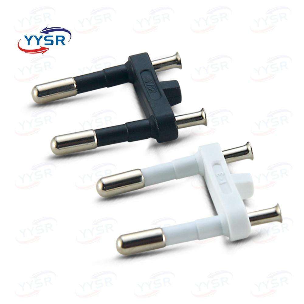 2.5A 2 Plug Insert With 4.0Mm Brass Pin - Color: Black & White