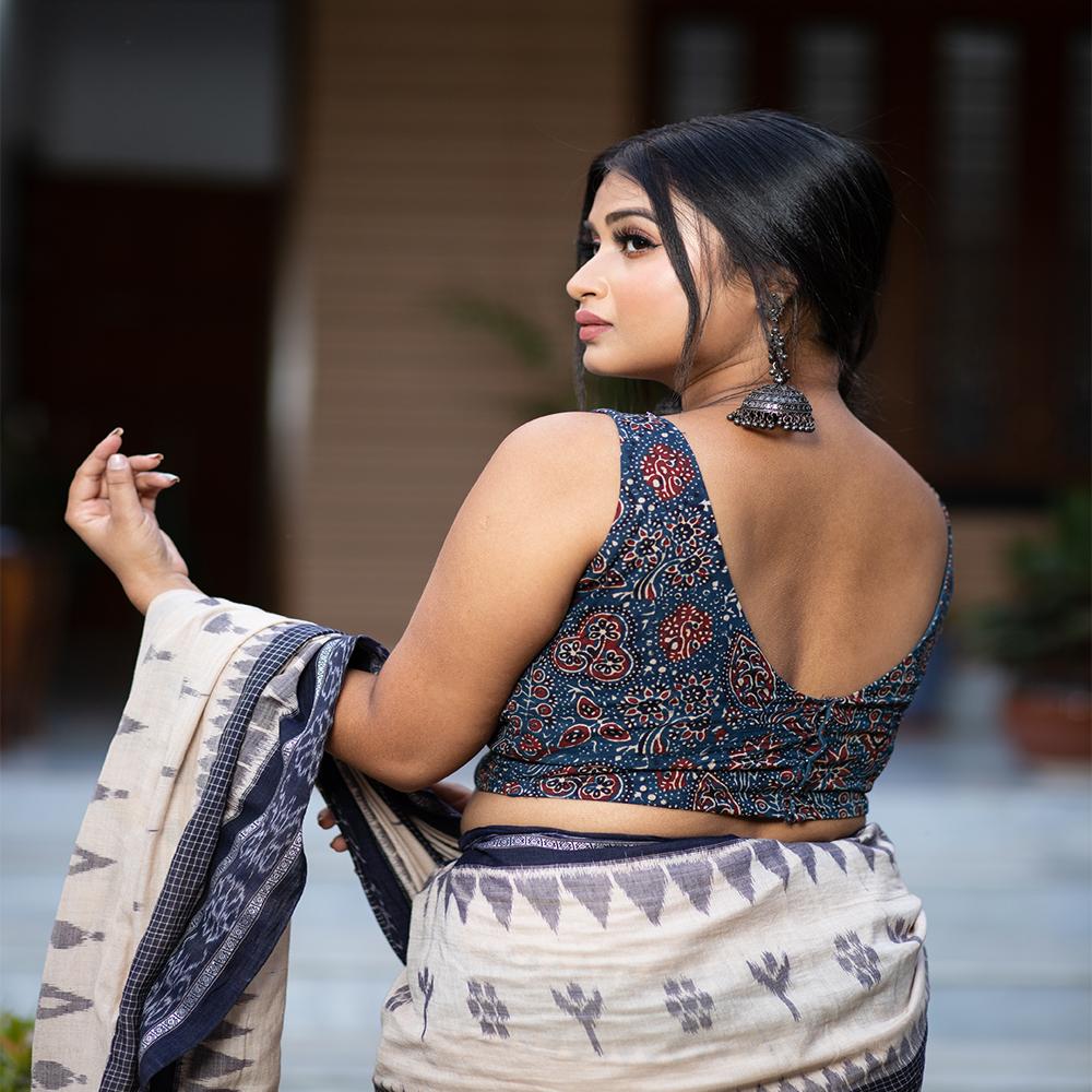  Cotton Ajrak Blouse
