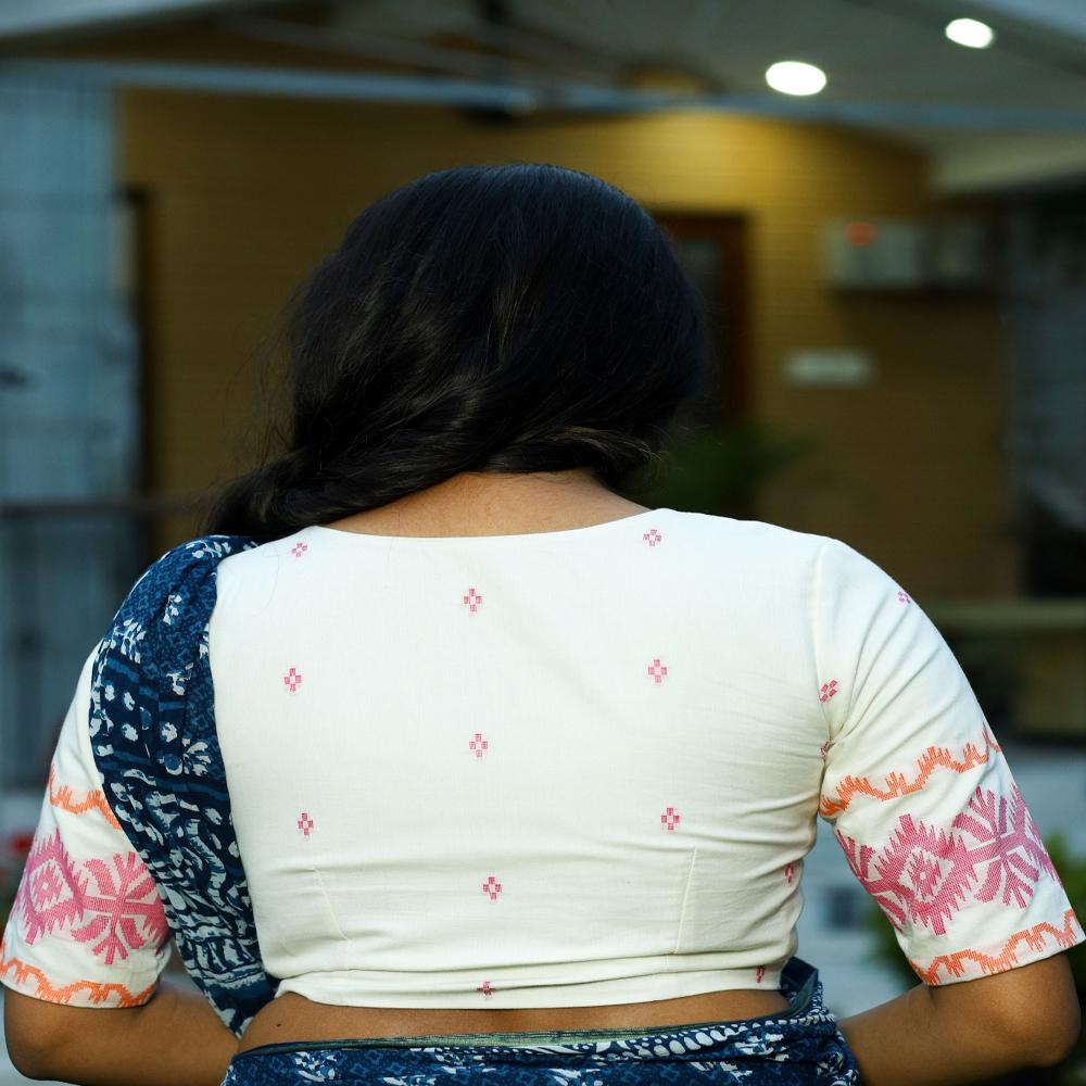 Jamdani Collared Blouse